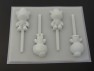 497sp Astronaut Animals Chocolate or Hard Candy Lollipop Mold